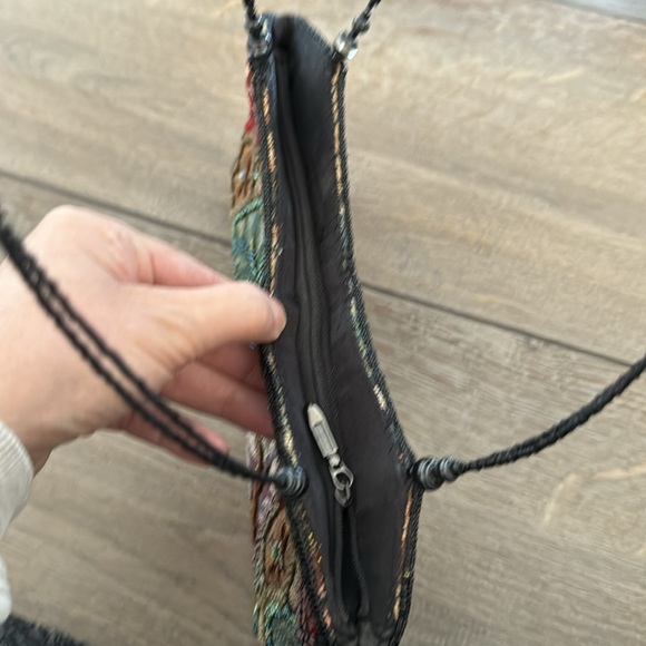 Jessica Mcclintock Vintage 90s Beaded Tapestry Evening Handle Clutch Purse - Picture 15 of 15